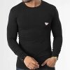 Emporio Armani longsleeve koszulka na długi rękaw męska czarna